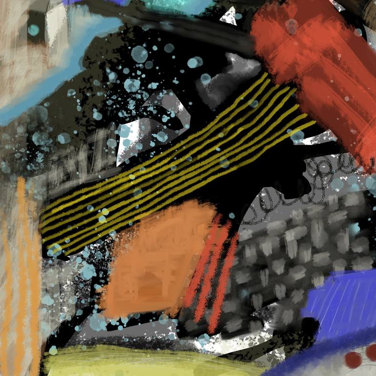 Original Abstract Expressionism Abstract Digital by Hernan Galdames