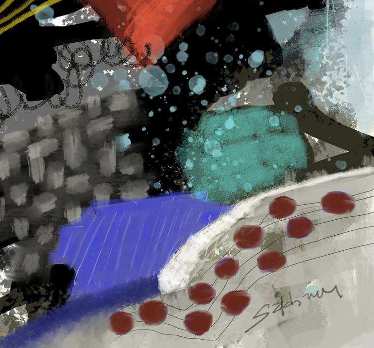 Original Abstract Expressionism Abstract Digital by Hernan Galdames