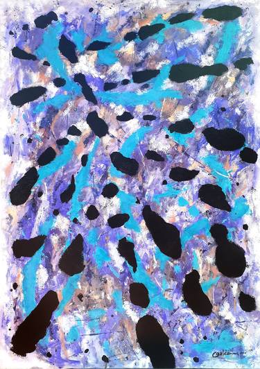 Original Abstract Expressionism Abstract Painting by Hernan Galdames