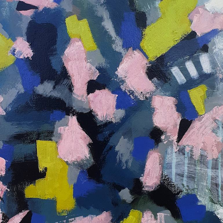 Original Abstract Expressionism Abstract Painting by Hernan Galdames