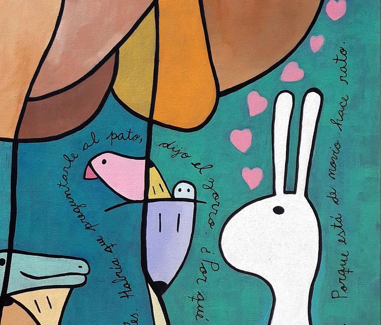 Original Contemporary Animal Painting by Hernan Galdames