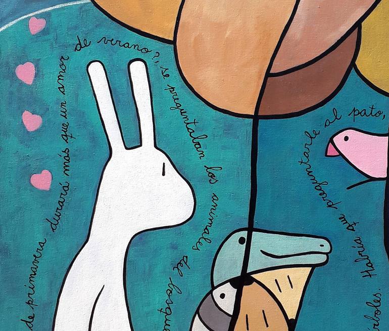 Original Contemporary Animal Painting by Hernan Galdames