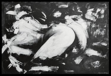 Original Abstract Erotic Painting by Meriam Hachicha