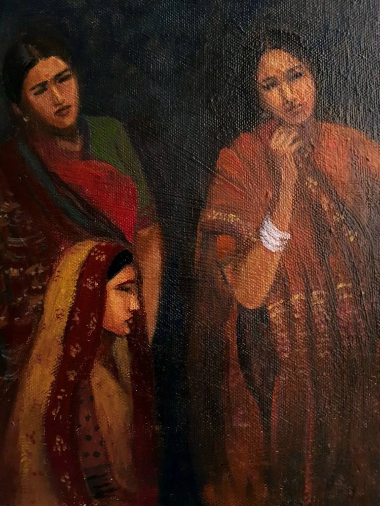 Original Conceptual Women Painting by Asha Shenoy 