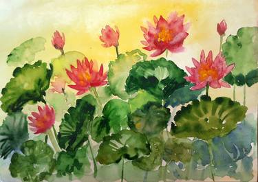 Original Floral Paintings by Asha Shenoy