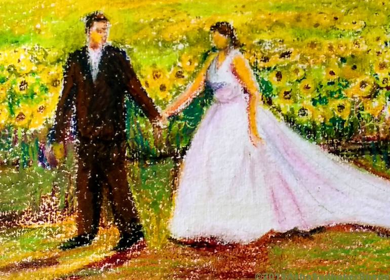 Original Contemporary Family Drawing by Asha Shenoy 