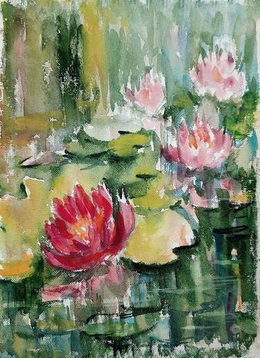 Print of Fine Art Garden Paintings by Asha Shenoy