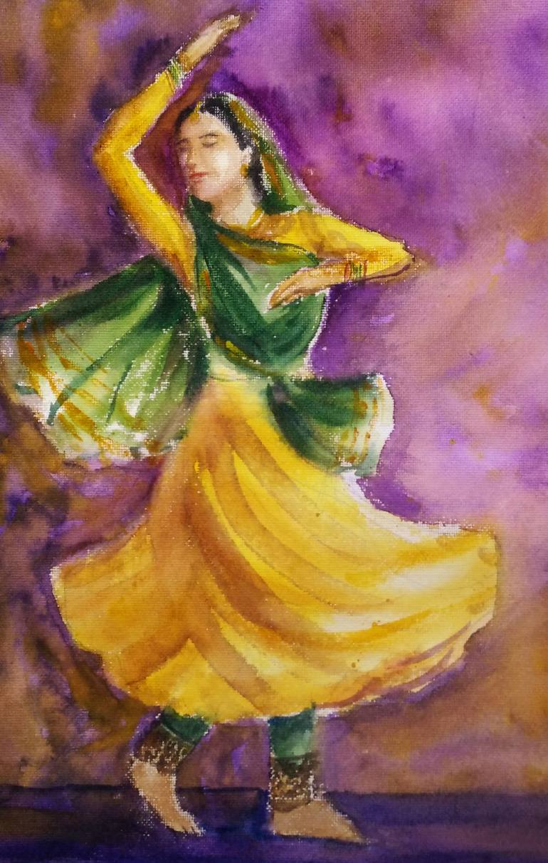 Original Contemporary Performing Arts Painting by Asha Shenoy 