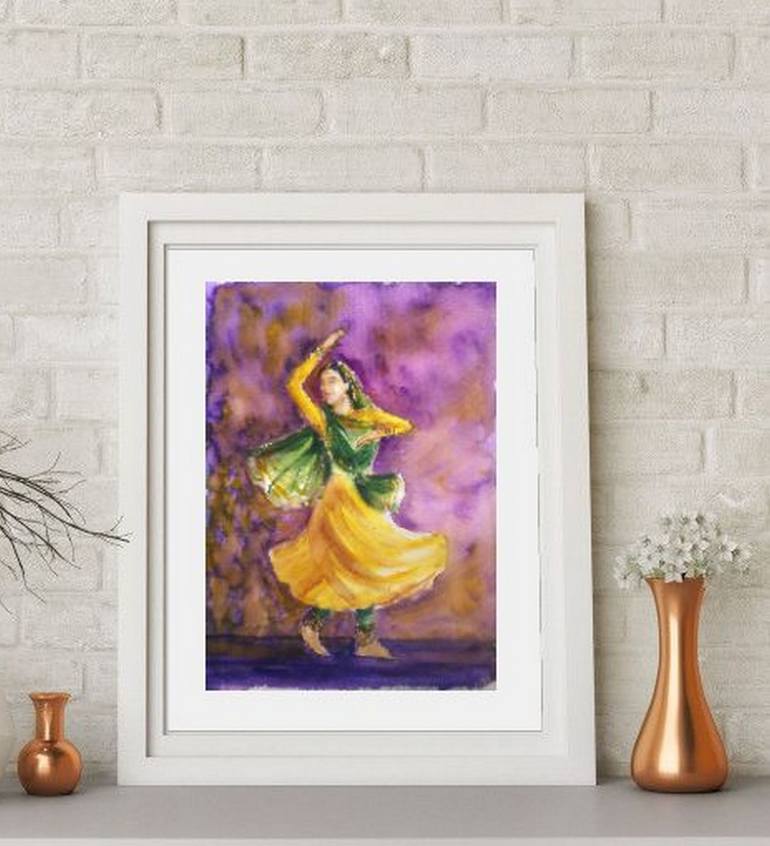 Original Contemporary Performing Arts Painting by Asha Shenoy 
