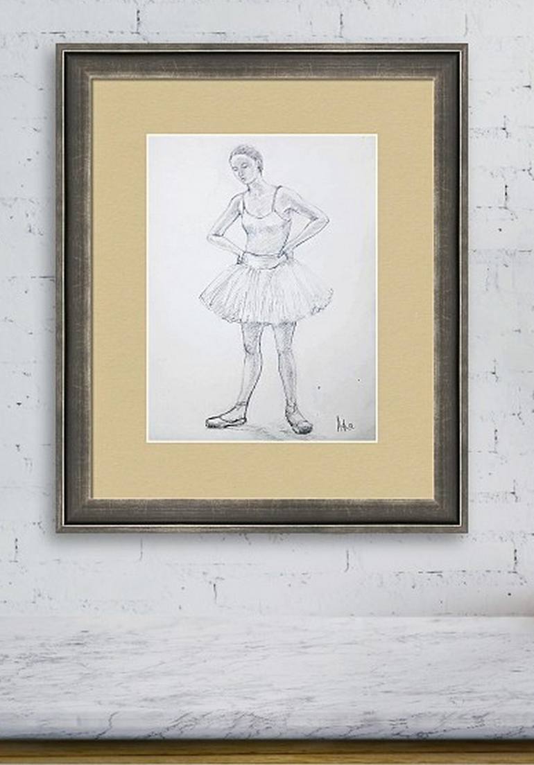 Original Figurative Performing Arts Drawing by Asha Shenoy 