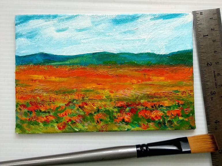 Original Expressionism Landscape Painting by Asha Shenoy 