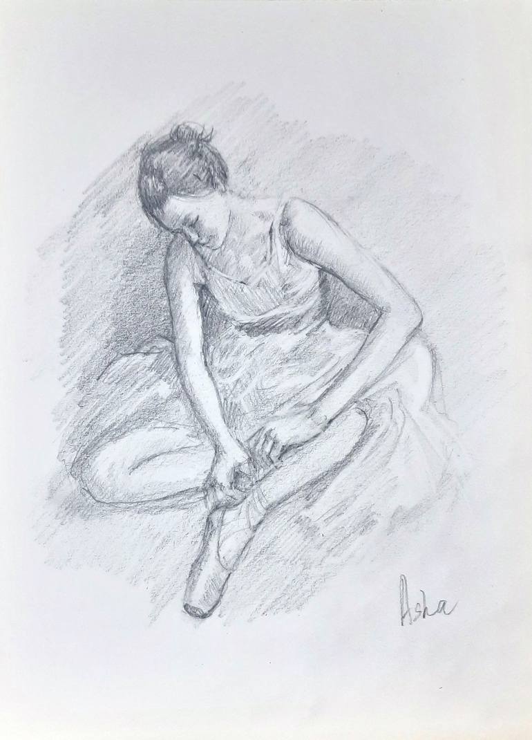 Original Performing Arts Drawing by Asha Shenoy 