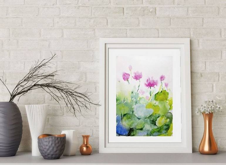 Original Contemporary Floral Painting by Asha Shenoy 