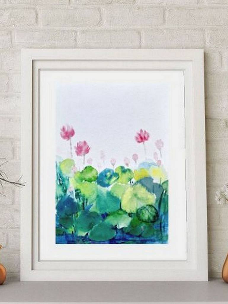 Original Floral Painting by Asha Shenoy 