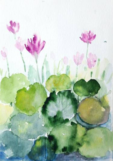 Original Fine Art Floral Paintings by Asha Shenoy