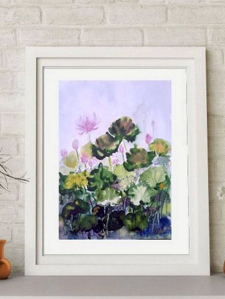 Original Contemporary Garden Painting by Asha Shenoy 