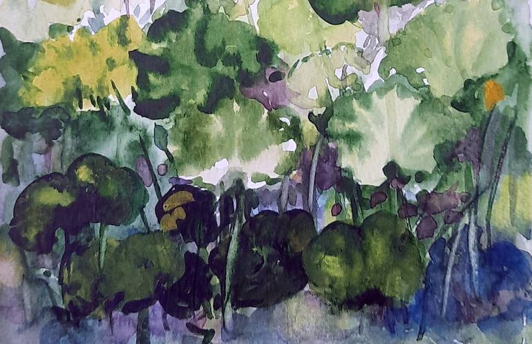 Original Garden Painting by Asha Shenoy 