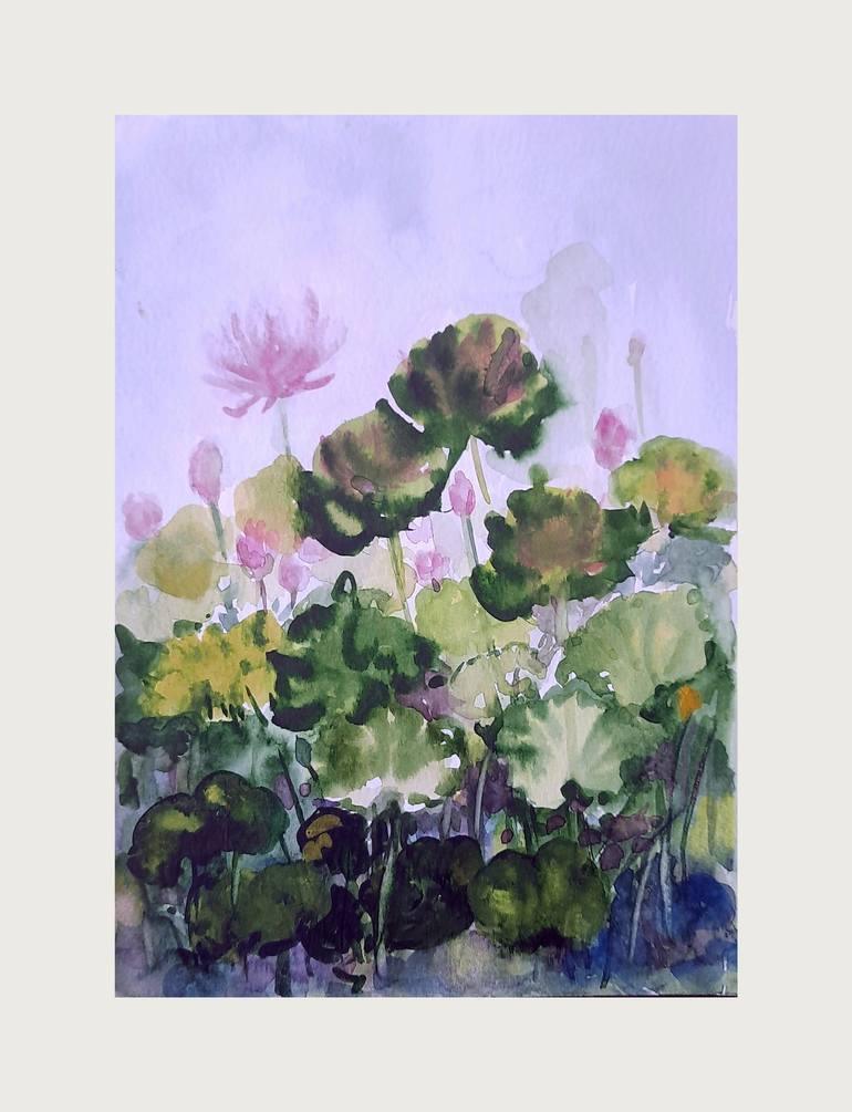 Original Garden Painting by Asha Shenoy 