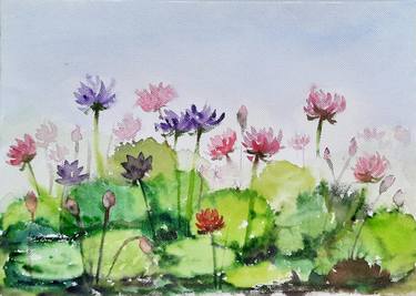 Print of Garden Paintings by Asha Shenoy