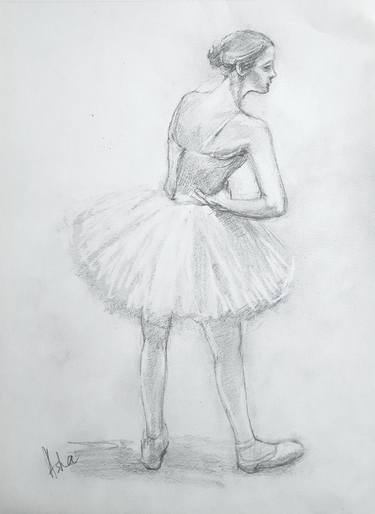 Ballerina 15 Pencil sketch on paper thumb