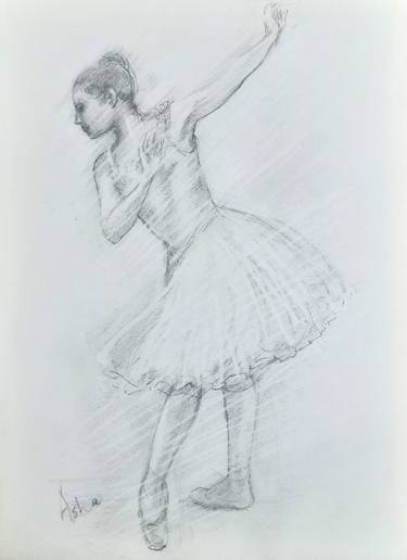 Backstage Ballerina 16 Pencil sketch on paper thumb