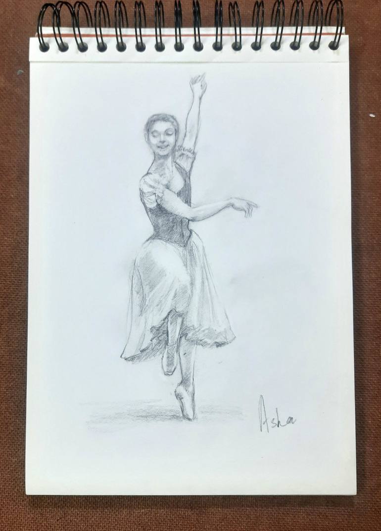 Original Performing Arts Drawing by Asha Shenoy 