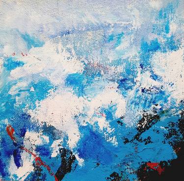 Contemporary Seascape, Blue Summer Sea Abstract thumb