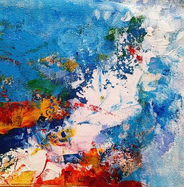 Original Abstract Seascape Painting by Asha Shenoy 
