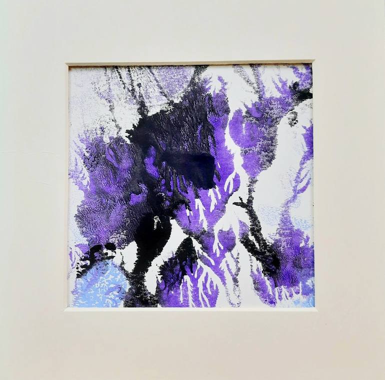 Original Abstract Fantasy Printmaking by Asha Shenoy 