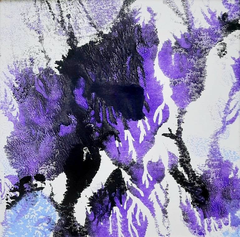 Original Abstract Fantasy Printmaking by Asha Shenoy 