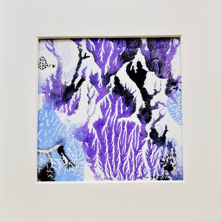 Original Abstract Fantasy Printmaking by Asha Shenoy 