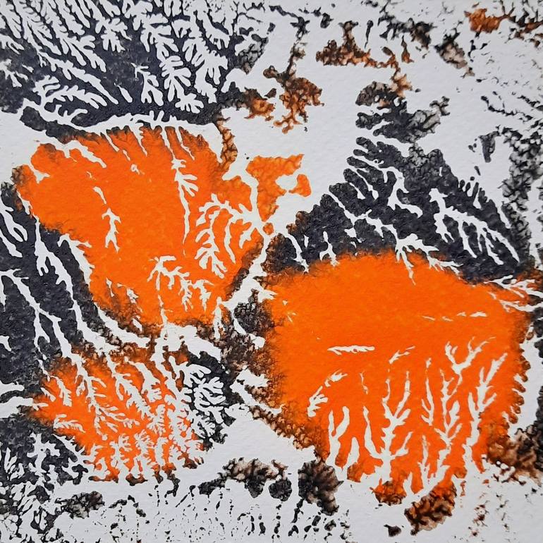 Original Abstract Nature Printmaking by Asha Shenoy 