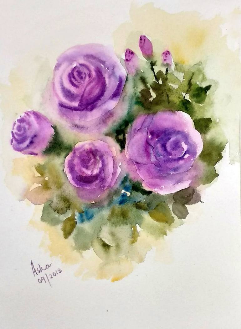Print of Modernism Nature Paintings by Asha Shenoy 
