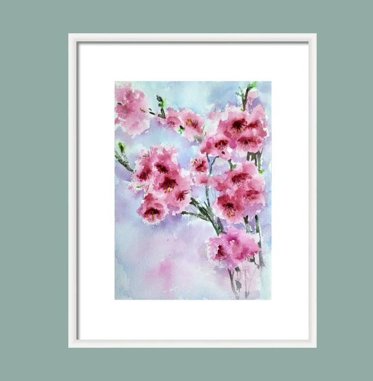 Original Art Deco Nature Painting by Asha Shenoy 