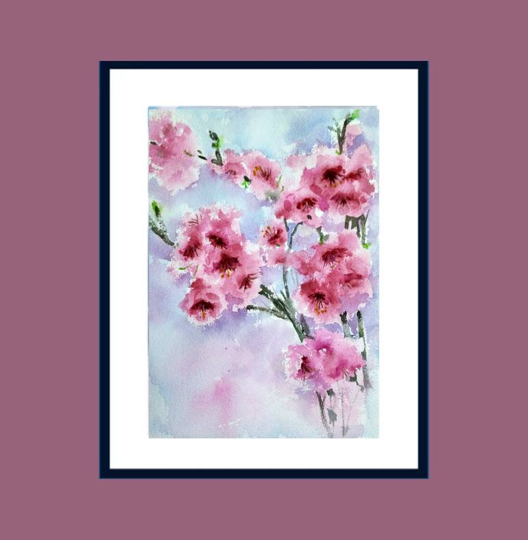 Original Art Deco Nature Painting by Asha Shenoy 