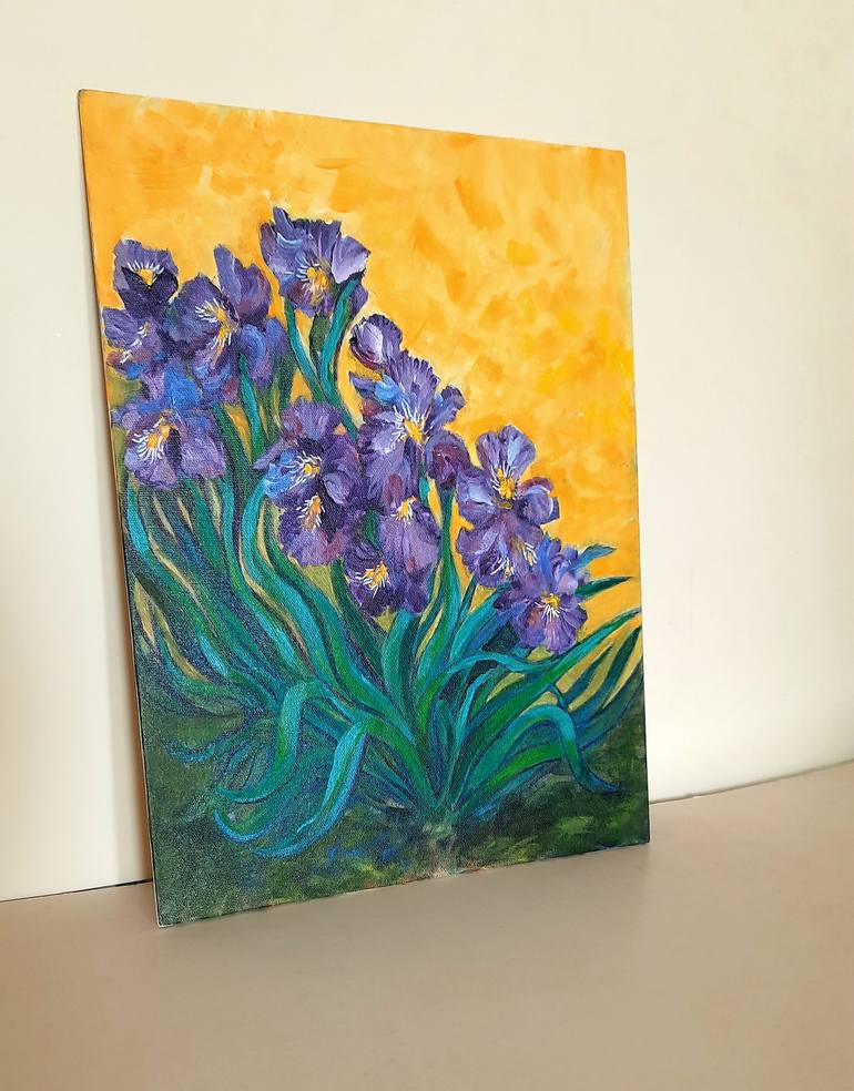 Original Expressionism Floral Painting by Asha Shenoy 