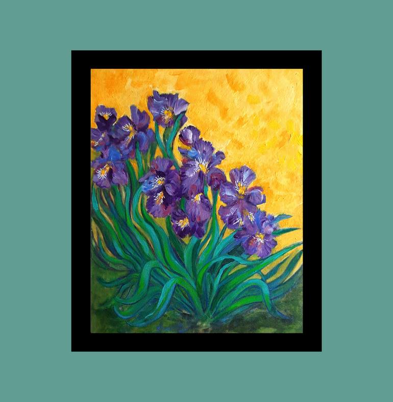 Original Expressionism Floral Painting by Asha Shenoy 