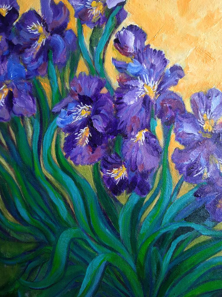 Original Expressionism Floral Painting by Asha Shenoy 