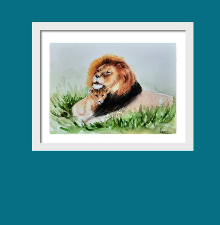 Original Expressionism Animal Painting by Asha Shenoy 