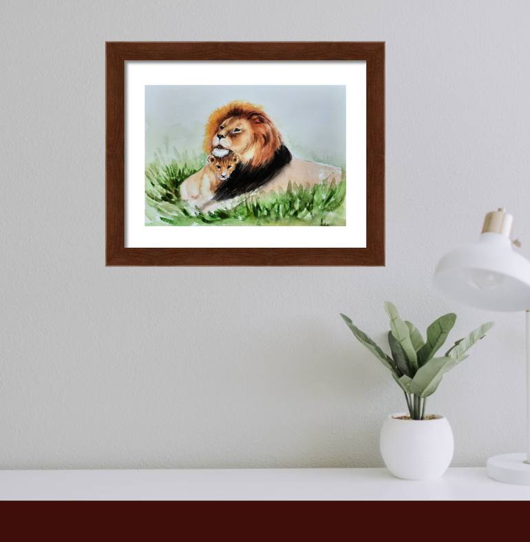 Original Expressionism Animal Painting by Asha Shenoy 