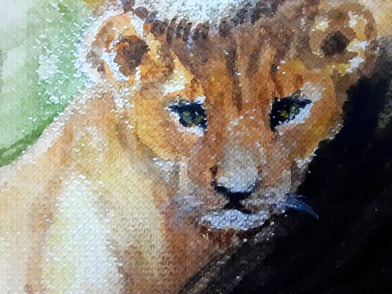 Original Expressionism Animal Painting by Asha Shenoy 