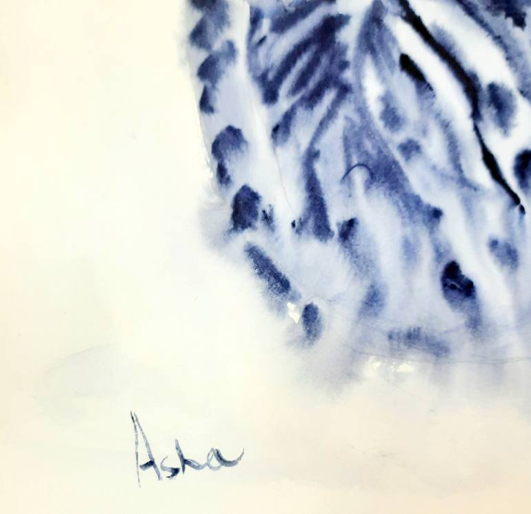 Original Black & White Cats Painting by Asha Shenoy 