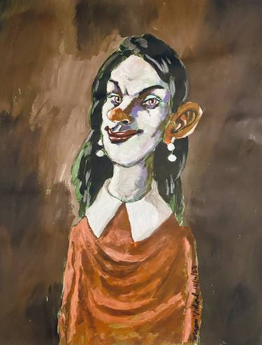 Print of Expressionism Portrait Paintings by Ferran Vidal
