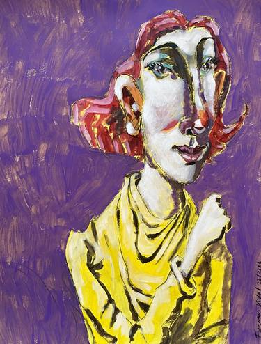 Print of Expressionism Women Paintings by Ferran Vidal