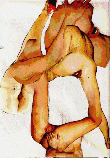 Original Abstract Erotic Collage by Martin Mulherin