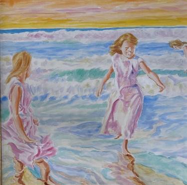 Original Impressionism Beach Paintings by Charles Davenport