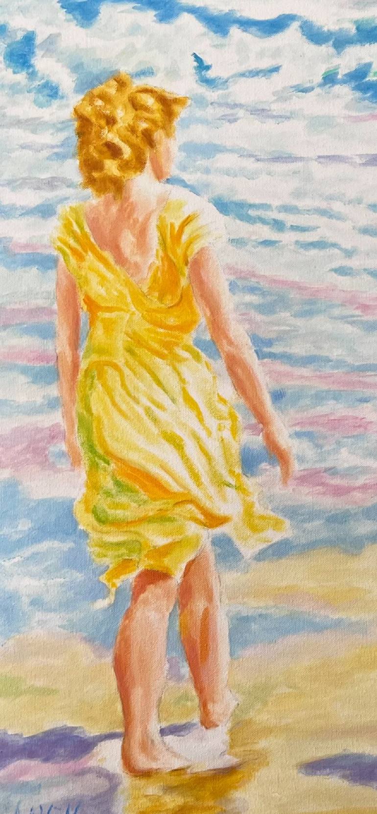 Original Beach Painting by Charles Davenport