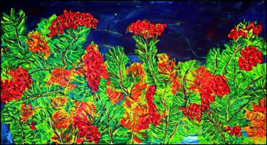 Original Expressionism Floral Paintings by tomaž gorjanc