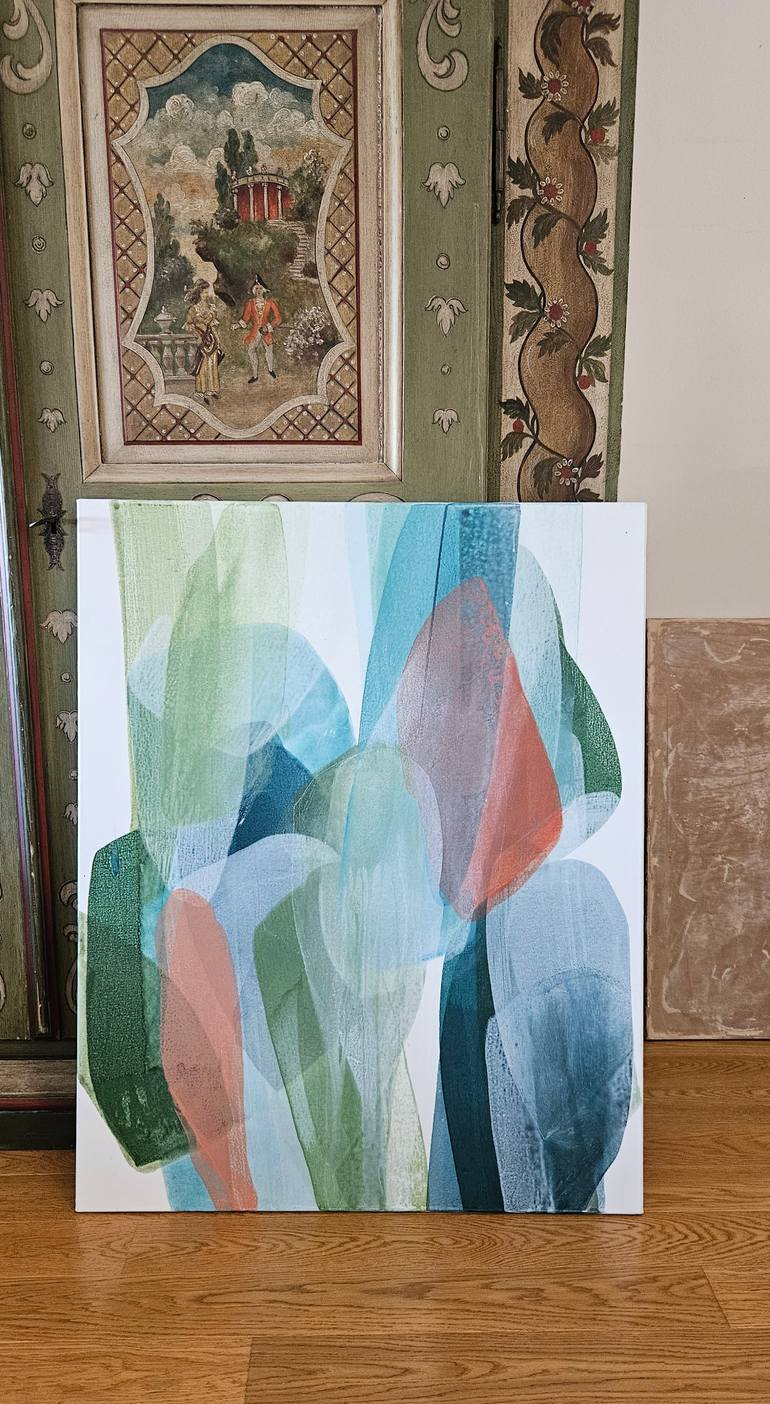 Original Abstract Painting by Danuta Slautskaya
