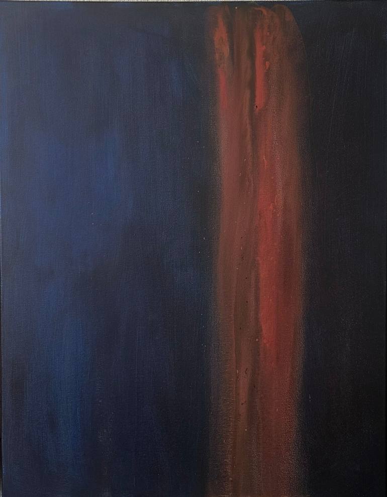 Original Outer Space Painting by Danuta Slautskaya | Abstract Art on Canvas | energy of the night